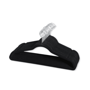 Cintre En Velour Apeiron 12 Pièces Noir