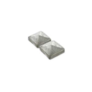Lot De 2 Pyramides Galva 7X7Cm Pour Poteau Carré