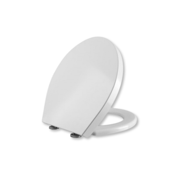 Abattant duroplast forme en d blanc