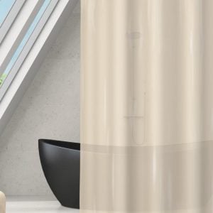 Rideau De Douche 180X180Cm Peva Taupe