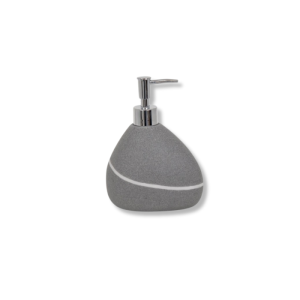 Distributeur de savon polyrésine zen gris