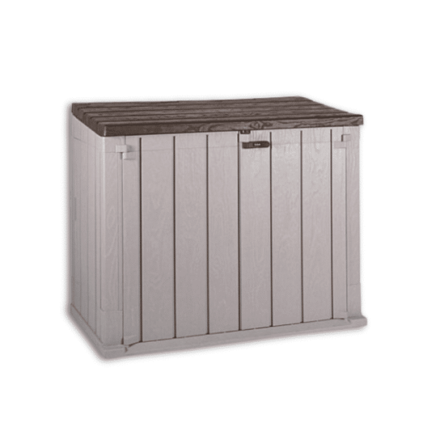 Armoire En Plastique 4 Étagères À Balais Noir Gris 15Kg 65 X 37 X 165 Cm