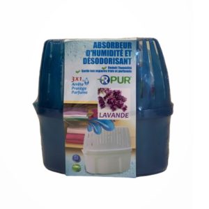 Absorbeur d’humidité et désodorisant lavande 450g
