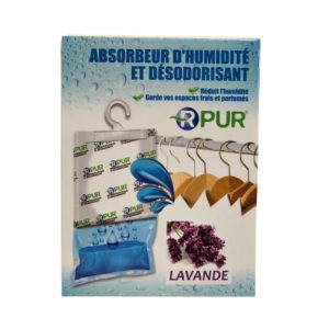 Absorbeur d’humidité et désodorisant pour penderie lavande 250 G