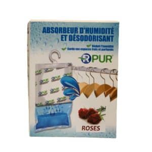 Absorbeur d’humidité et désodorisant pour penderie rose 250 G