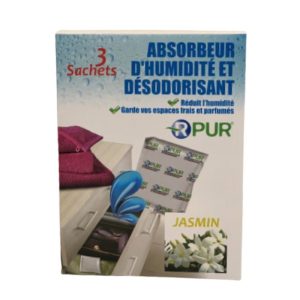 Absorbeur d’humidité et désodorisant jasmin 3x36 G