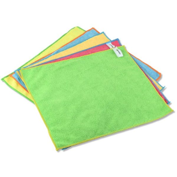 Lot de 5 chiffons microfibre 35×40 cm