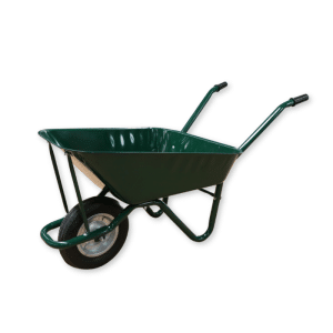 Brouette verte roue caoutchouc 80 lt