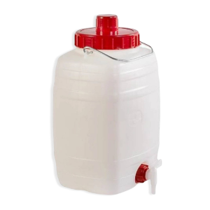 Baril Avec Robinet 20L 30X27X42 Cm Pehd Blanc