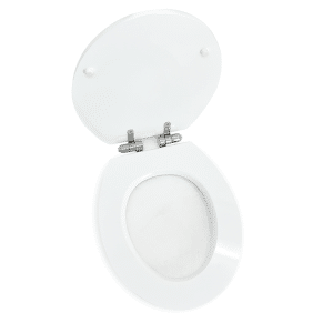 Abattant Wc En Mdf Avec Frein De Chute Blanc Brillant