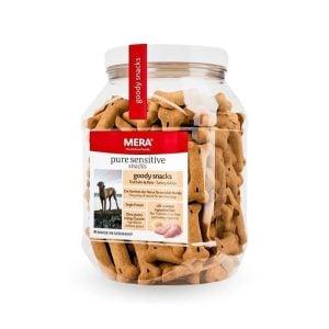 Mera   snacks  pour chiens au dinde et riz   600g
