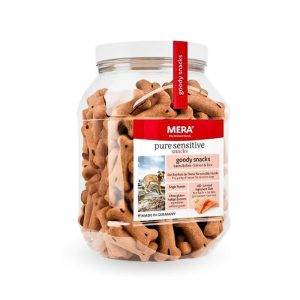 Mera  snacks  pour chiens au saumon et  riz 600g