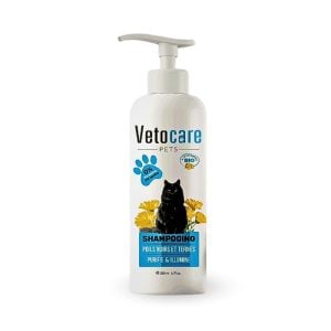 Shampoing poils noirs et ternes pour chats 200 ml