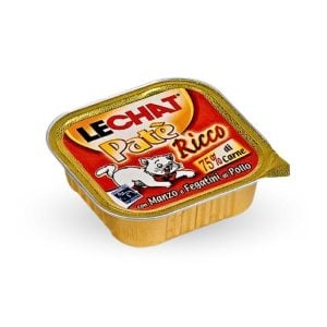 Pâté Lechats au foie de bœuf et poulet 100 g
