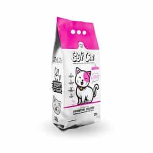 Litière pour chats parfumée au talc pour bébé Soft Cat 5 L