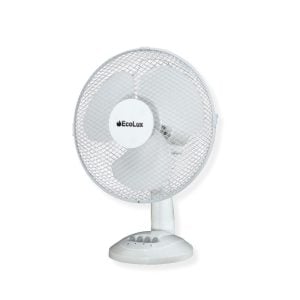 Ventilateur de  table Électrique 30Cm 40W 3 Vitesses Blanc