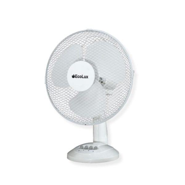 Ventilateur de  table Électrique 30Cm 40W 3 Vitesses Blanc