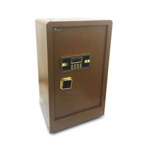 Coffre-fort marron avec combinaison électronique 80x45x38 cm ferri