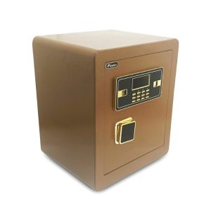 Coffre-fort marron avec combinaison électronique 45*38*33 cm ferri
