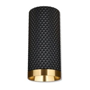 Spot plafonnier en aluminium 7x110mm gu10 noir/doré