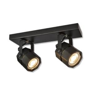 Spot plafonnier 250x75x130mmGU10 noir ponce
