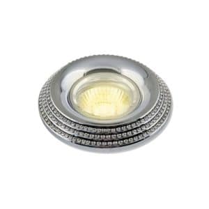 Spot rond en Aluminium encastrable 100x35mm GU10 chrome