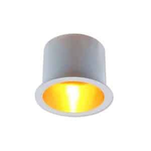 Spot rond en Aluminium encastrable 68x50mm GU10 blanc doré