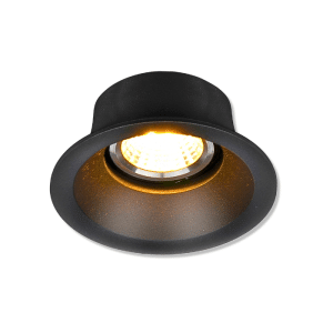 Spot rond en Aluminium encastrable 89x40mm GU10 noir