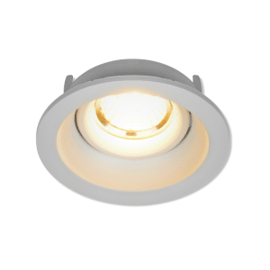 Spot rond en aluminium encastrable 94x39mm gu10 blanc