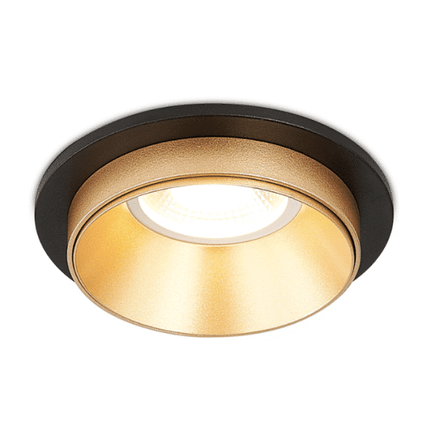 Spot rond en aluminium encastrable 92x38mm GU10 Noir