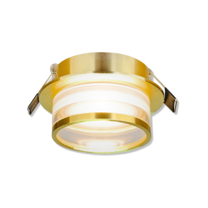 Spot rond en aluminium encastrable 90x54mm gu10 doré