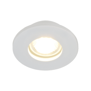 Spot rond Aluminium encastrable 84x28mm GU10 blanc IP44