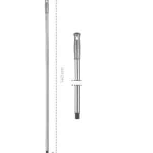 Manche de brosse en acier inoxydable 140 cm