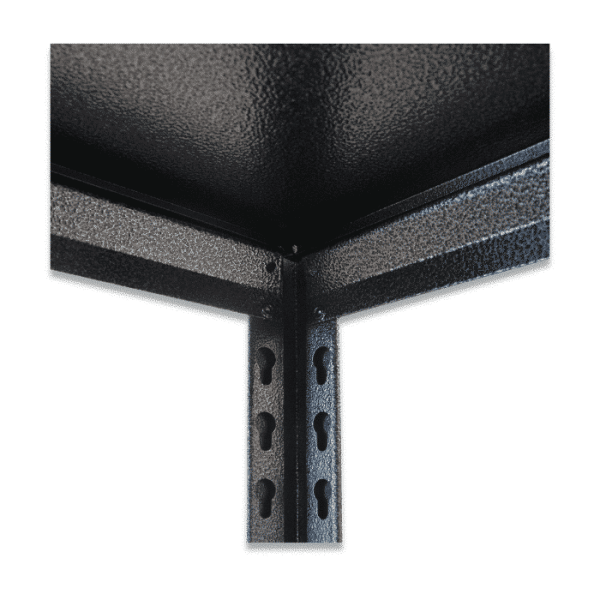 Étagère métallique effet martelé à 5 niveaux 180x90x40cm 200 kg anthracite