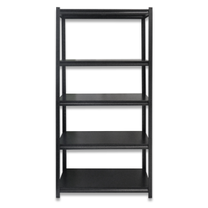 Étagère métallique effet martelé à 5 niveaux 180 x 90 x 40 cm anthracite