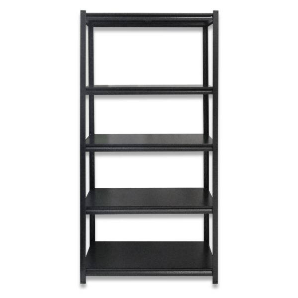 Étagère métallique effet martelé à 5 niveaux 180 x 90 x 40 cm anthracite