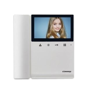 Moniteur vidéophone avec écran lcd 4,3" blanc