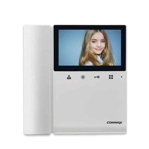 Moniteur vidéophone avec écran lcd 4,3" blanc