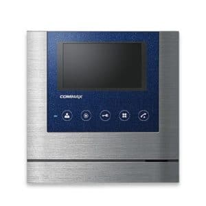 Moniteur vidéophone avec écran LCD 4,3" main libre Gris/Bleu