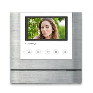 Moniteur vidéophone avec écran LCD 4,3"main libre Blanc