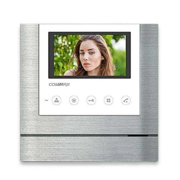 Moniteur vidéophone avec écran LCD 4,3"main libre Blanc