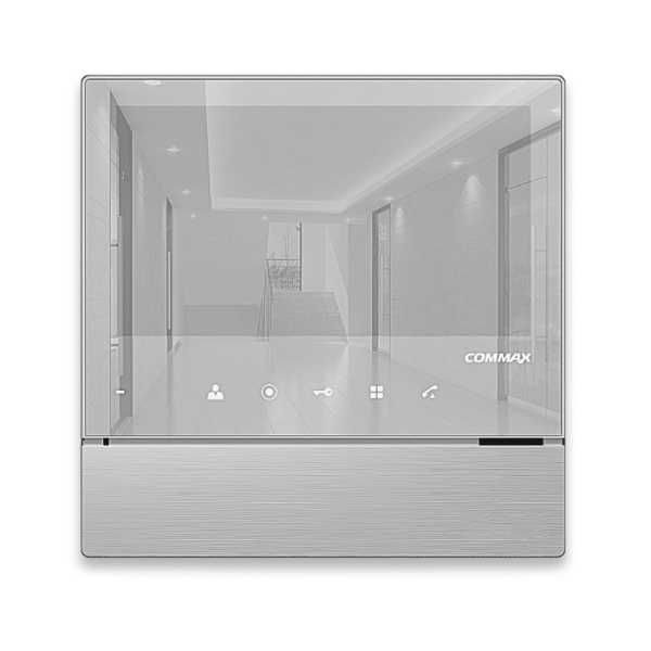 Moniteur vidéophone avec écran lcd 7" main libre argent
