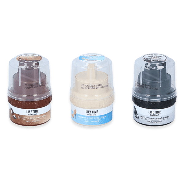 Cirage 50 Ml Avec Éponge 3 Assortie