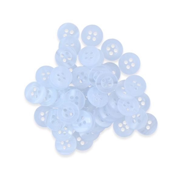 Set de 50 Boutons blancs