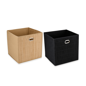 Box De Rangement En Tissu 31 X 31 X 31 Cm 2 Assortis