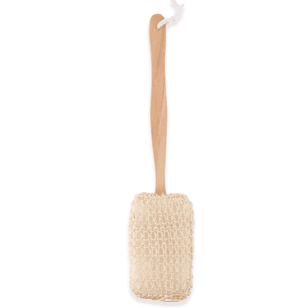 Éponge De Massage Avec Manche En Bois
