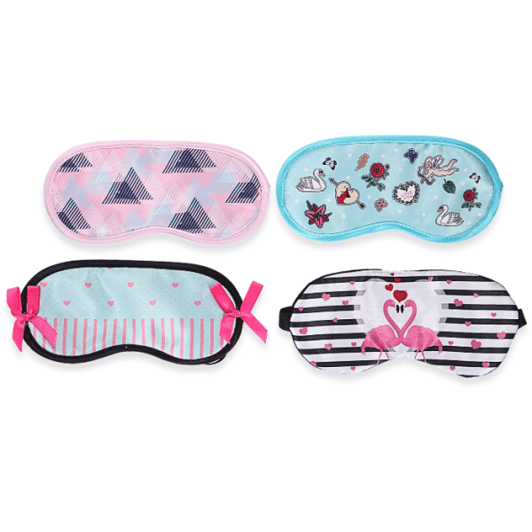 Masque De Sommeil En Polyester 9X8X1Cm 4 Assortis