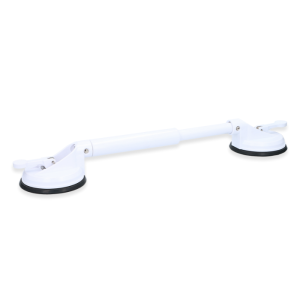Barre D'Appui Extensible Pour Salle De Bain En Plastique Blanc 57 Cm