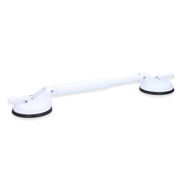 Barre D'Appui Extensible Pour Salle De Bain En Plastique Blanc 57 Cm