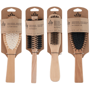 Brosse À Cheveux En Bambou 4 Assortis